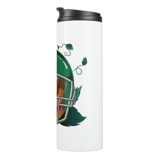 Pompoen football Halloween Thermosbeker (Geroteerd rechts)