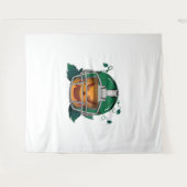 Pompoen football Halloween Wandkleed (Voorkant (horizontaal))