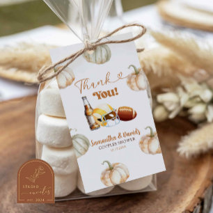 Pompoen Footballs Kick Off Paar Douche Favoriet Ta Cadeaulabel