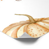 Pompoen Footballs Paar Douche Welkomstbord Poster (Hoek)