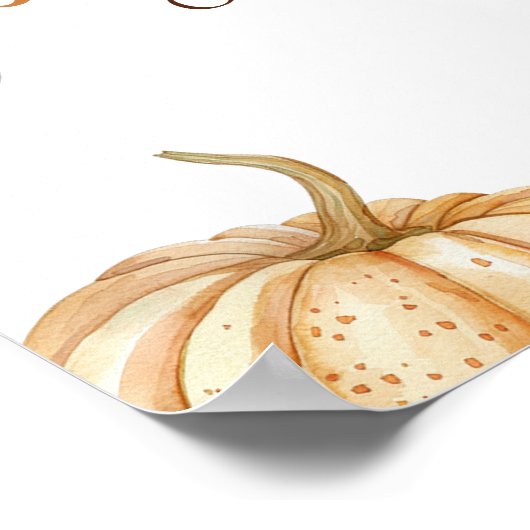 Pompoen Footballs Paar Douche Welkomstbord Poster (Hoek)