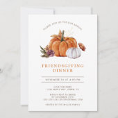 Pompoen Friendsgiving Kaart (Voorkant)