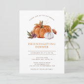 Pompoen Friendsgiving Kaart (Staand voorkant)
