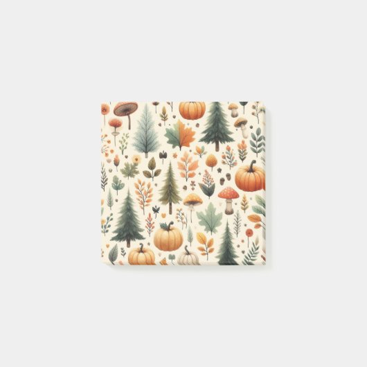 Pompoen Fun Herfst Thanksgiving Sinaasappel Fall B Post-it® Notes (Voorkant)