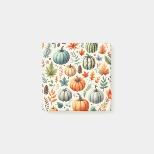 Pompoen Fun Herfst Thanksgiving Sinaasappel Fall B Post-it® Notes (Voorkant)