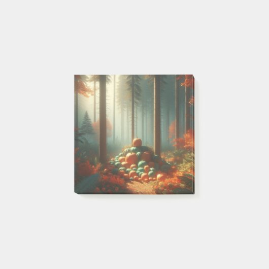 Pompoen Fun Herfst Thanksgiving Sinaasappel Fall B Post-it® Notes (Voorkant)