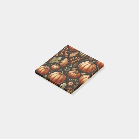 Pompoen Fun Herfst Thanksgiving Sinaasappel Fall B Post-it® Notes (Schuin)