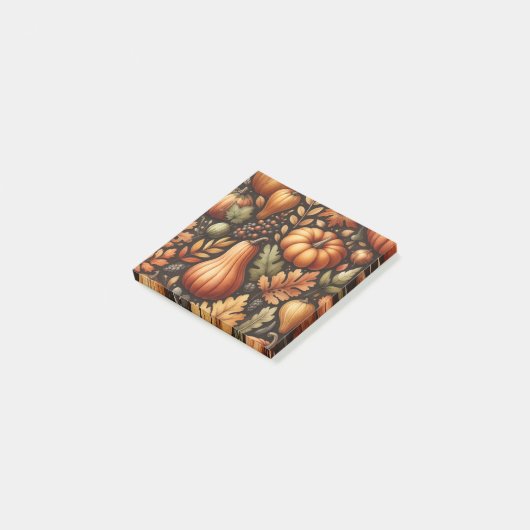 Pompoen Fun Herfst Thanksgiving Sinaasappel Fall B Post-it® Notes (Schuin)