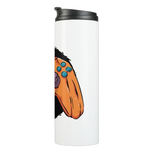 POMPOEN GAMEPAD HALLOWEEN GAMING THERMOSBEKER (Geroteerd rechts)