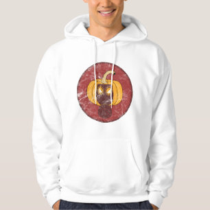Pompoen gasmasker Halloween ontwerp Hoodie