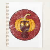 Pompoen gasmasker Halloween-ontwerp Planner (Voorkant)