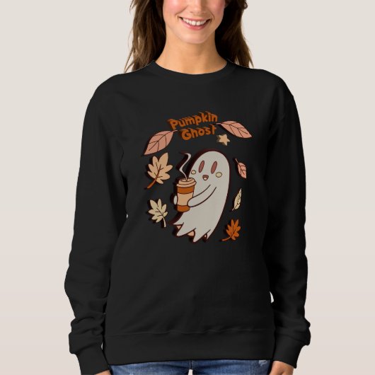 Pompoen Geest Herfst Latte Trui (Voorkant)