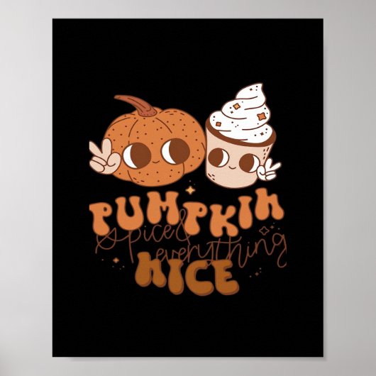 Pompoen gekruid & alles mooi poster (Voorkant)