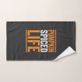 Pompoen gekruid leven Halloween typografie ontwerp Handdoek (Handdoek)