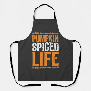 Pompoen gekruid leven Halloween typografie ontwerp Schort