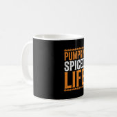 Pompoen gekruid leven Halloween Typography Design_ Koffiemok (Voorkant links)