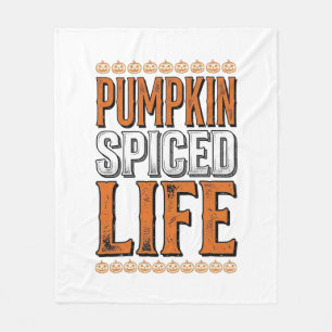Pompoen gekruid leven vintage Halloween-typografie Fleece Deken