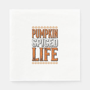 Pompoen gekruid leven vintage Halloween-typografie Servet