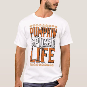 Pompoen gekruid leven vintage Halloween-typografie T-shirt