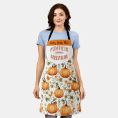 Pompoen gekruid melanine val bladeren naam schort (Gedragen)