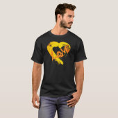 Pompoen gekruid met liefde hart T-shirt (Voorkant volledig)