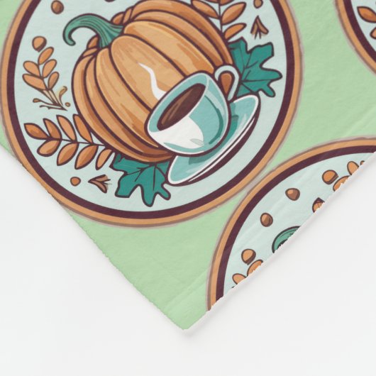 pompoen gekruide latte deken (Hoek)