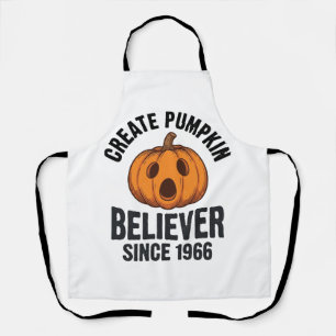 Pompoen Gelovige Sinds 1966 Vintage Halloween Ontw Schort