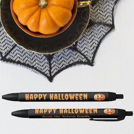 Pompoen Gelukkig Halloween Treat Gepersonaliseerde Zwarte Inkt Pen