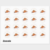 Pompoen Gelukkig Thanksgiving Sticker (Vel)