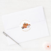 Pompoen Gelukkig Thanksgiving Sticker (Envelop)