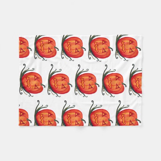 Pompoen, gelukkige Halloween Dekens (Voorkant (Horizontaal))