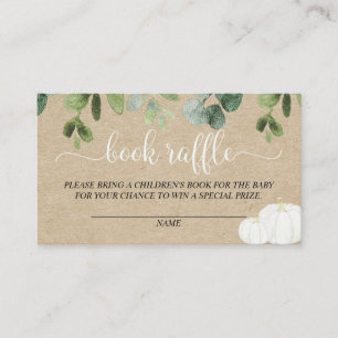 Pompoen genderneutraal herfst boek verloting kaart