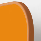Pompoen geometrische Oranje Pickleball Paddle (Links Detail)