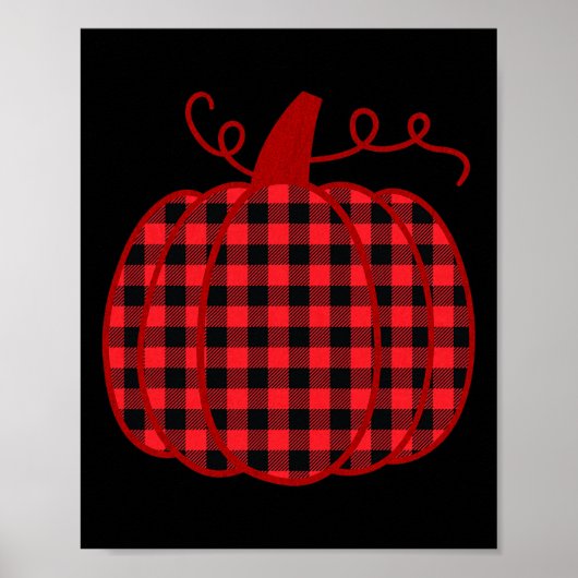 Pompoen geruite print voor Thanksgiving dankbare s (Voorkant)