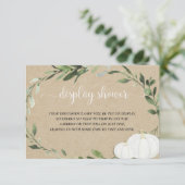 Pompoen Geslacht Neutraal groen display douche Informatiekaartje (Staand voorkant)