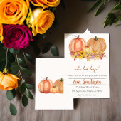 Pompoen Geslacht Neutrale onthulling uitnodiging