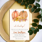 Pompoen Geslacht Neutrale onthulling uitnodiging