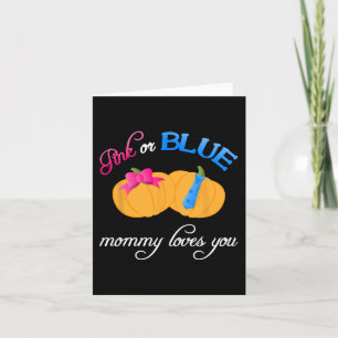 Pompoen Geslacht Onthullen Mama Loves You Herfst T Kaart