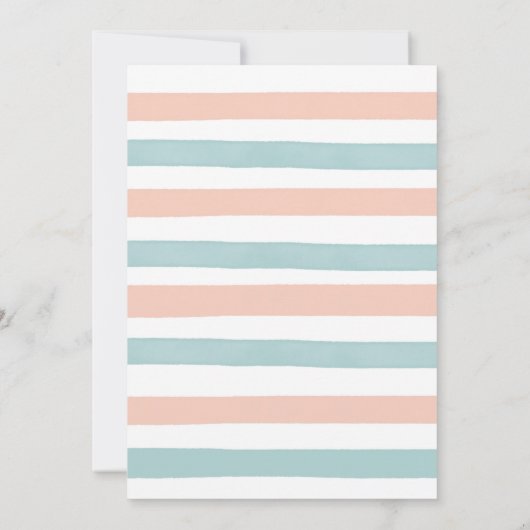 Pompoen Geslacht Onthullen Rustieke Bloemen Uitnod Kaart (Achterkant)