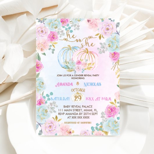 Pompoen Geslacht Reveal  Kaart