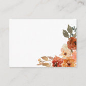 Pompoen Geslachtsneutraal Baby shower Luier Raffle Informatiekaartje (Achterkant)