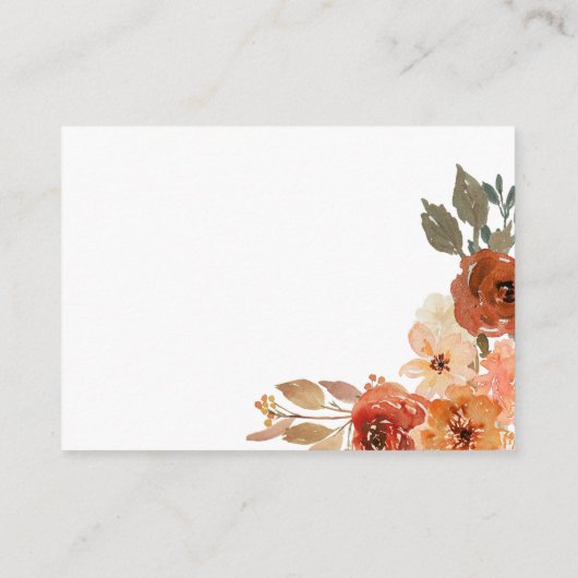 Pompoen Geslachtsneutraal Baby shower Luier Raffle Informatiekaartje (Achterkant)