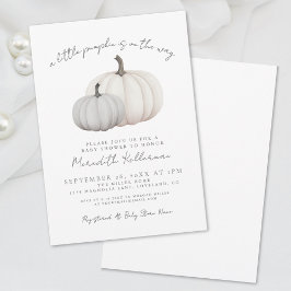 Pompoen Geslachtsneutrale Herfst Baby Shower Kaart