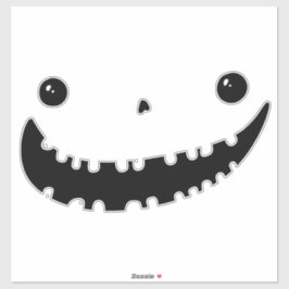 Pompoen Gezicht Carving Halloween Grappige Glimlac Sticker