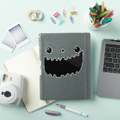 Pompoen Gezicht Carving Halloween Grappige Glimlac Sticker (iPad Cover)