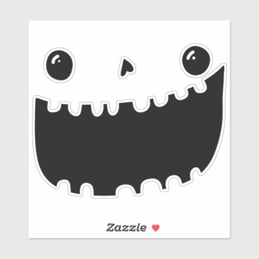 Pompoen Gezicht Carving Halloween Grappige Glimlac Sticker (Vel)