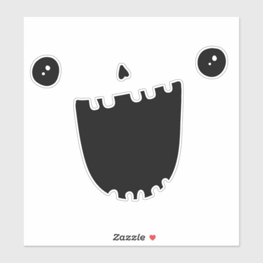 Pompoen Gezicht Carving Halloween Grappige Glimlac Sticker (Vel)