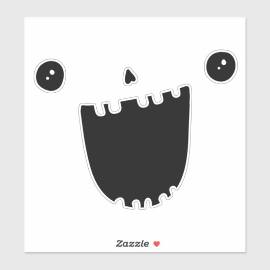 Pompoen Gezicht Carving Halloween Grappige Glimlac Sticker (Vel)