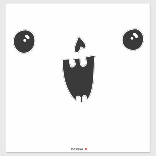 Pompoen Gezicht Carving Halloween Grappige Glimlac Sticker (Vel)