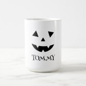 Pompoen Gezicht Halloween Chique Naam Jack O Lante Koffiemok (Center)